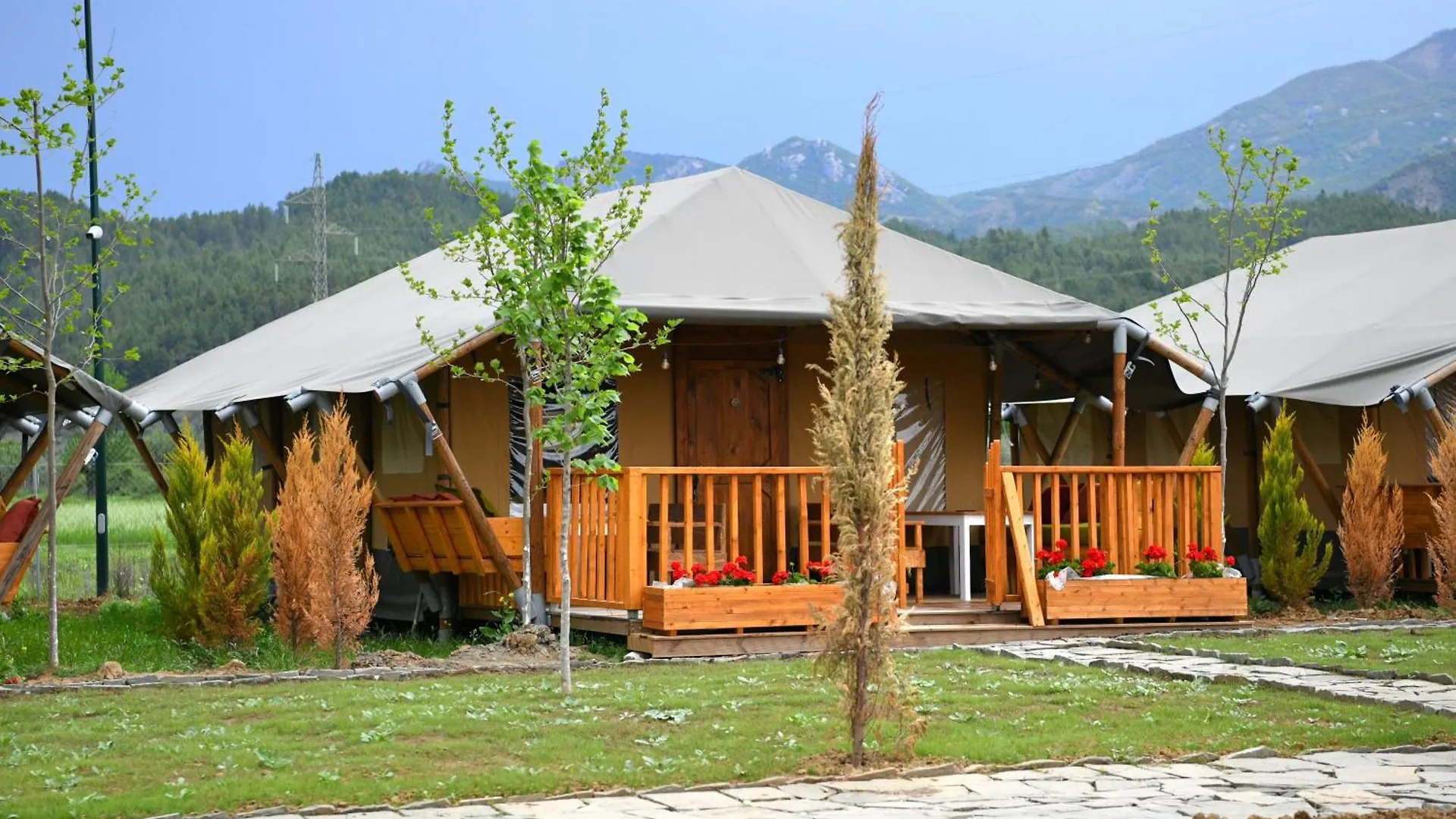 Luxury tent Glamping Albania Rafting Permet Hotel
